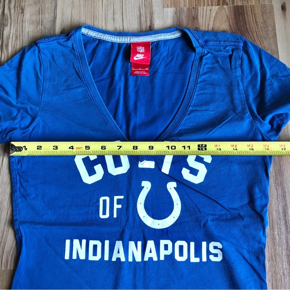 NIKE Indianapolis Colts Shirt Short Sleeve Small Blue NFL Football Women’s - Picture 7 of 16